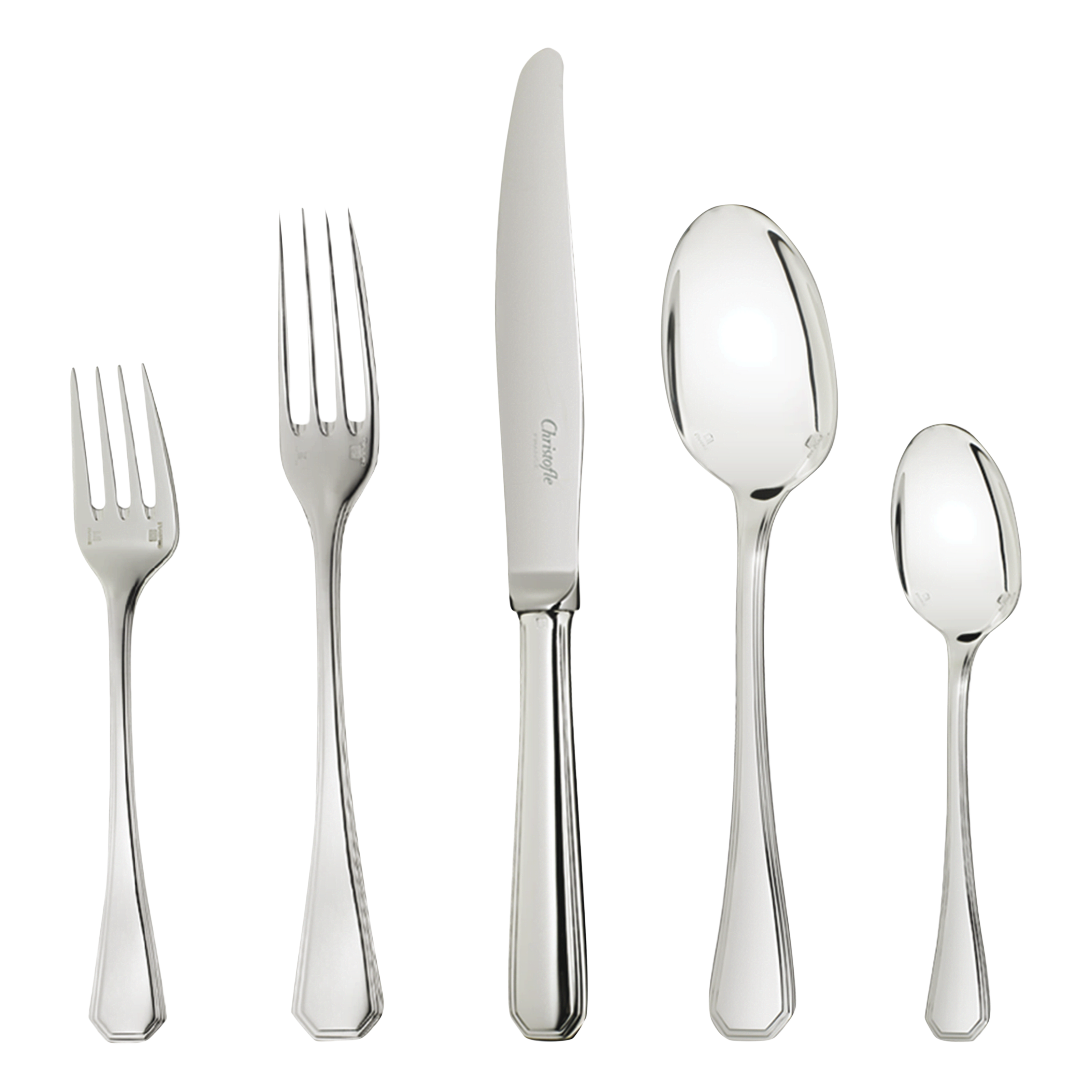 Christofle America Silver Plated 5-Piece Place Setting