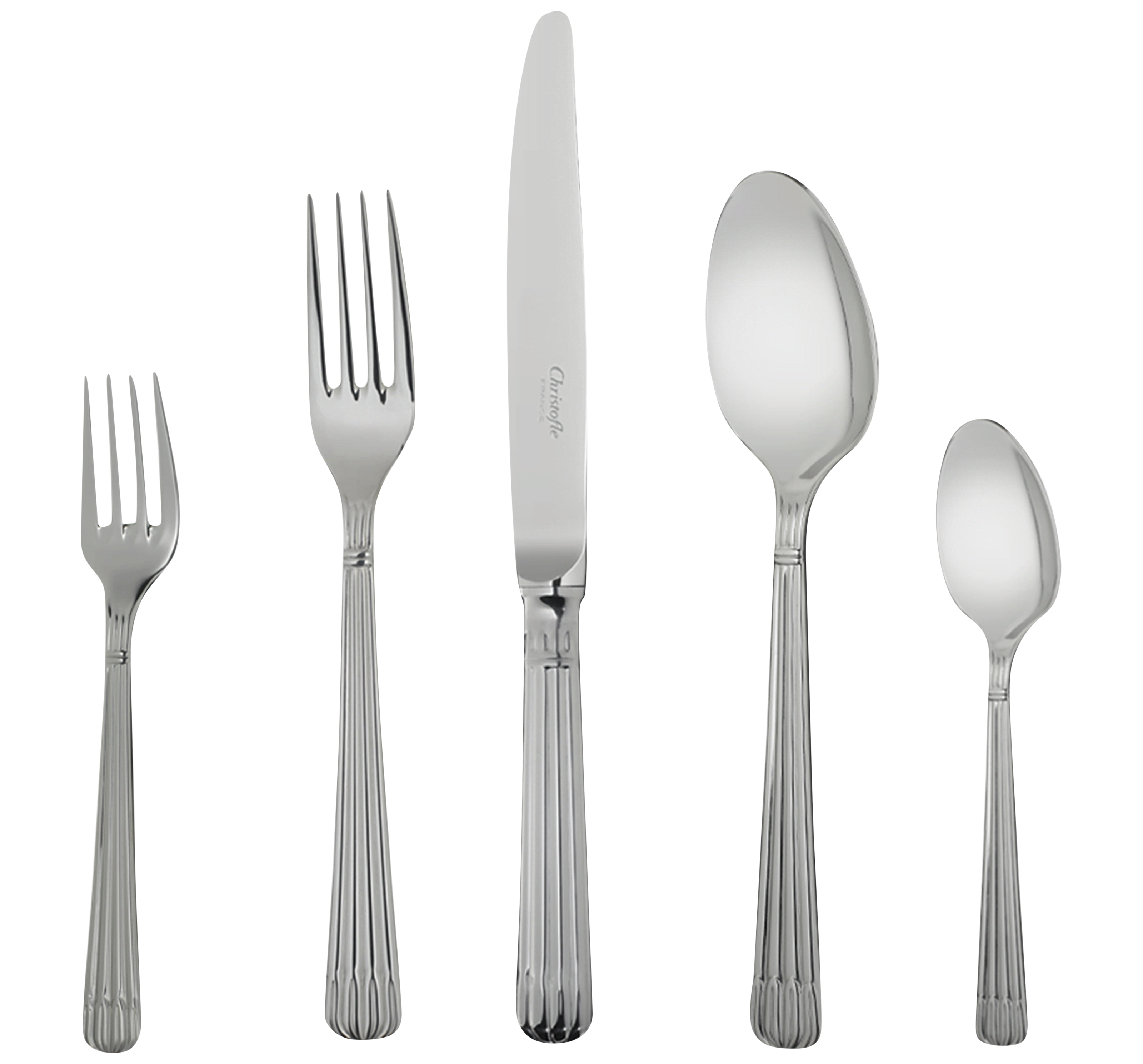 Christofle Osiris 5-Piece Stainless Steel Flatware Set