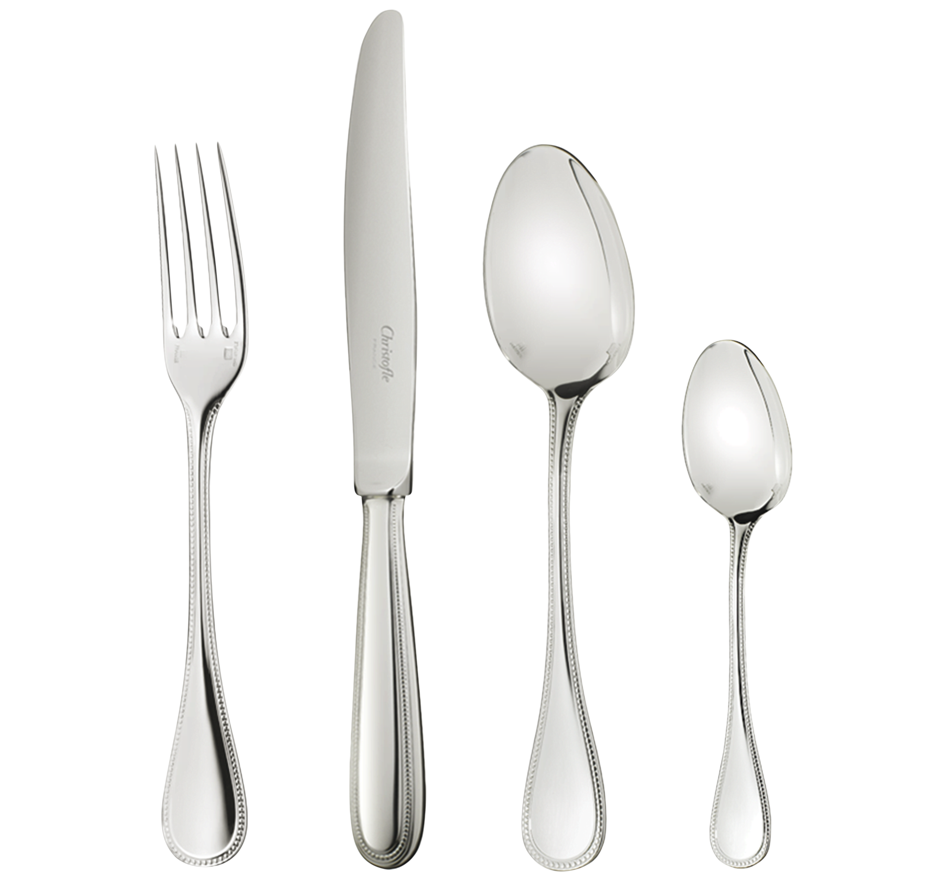 Christofle Perles 5-Piece Silver-Plated Place Setting
