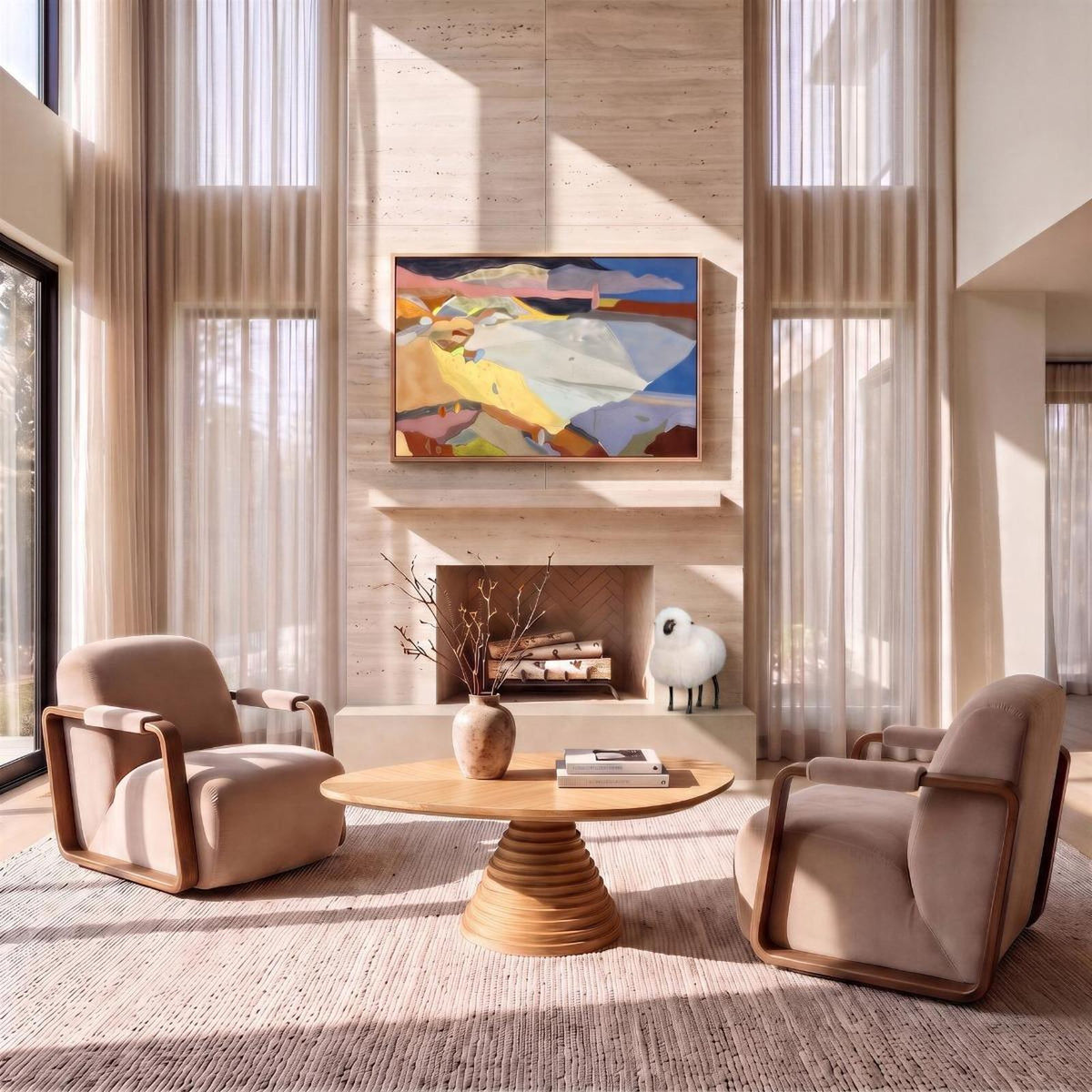Interlude Lucerne Swivel Chair