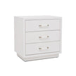 Interlude Taylor 3 Drawer Bedside Chest