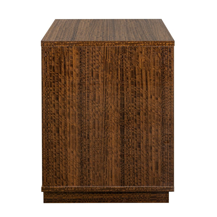 Michael Amini Kayner 2-Drawer Nightstand - Charcoal