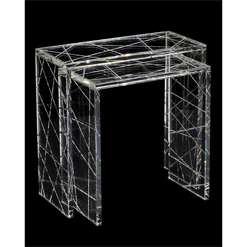 John Richard Crystal Nesting Table