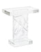 John Richard Etched Crystal Accent Table