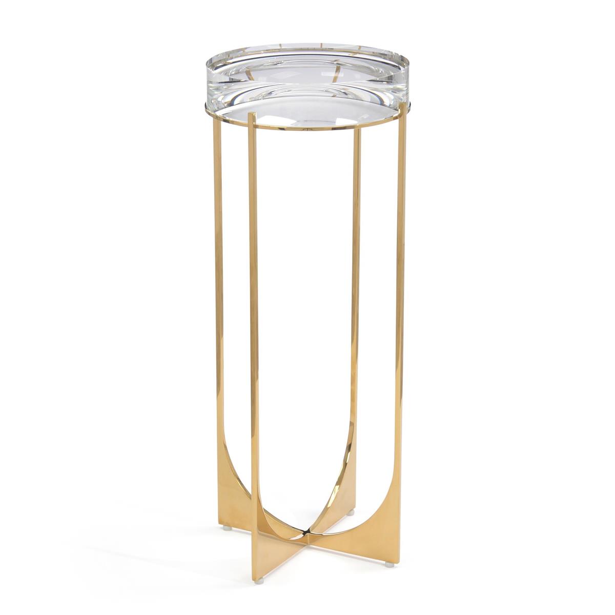 John Richard Svelte Martini Table II, Brass