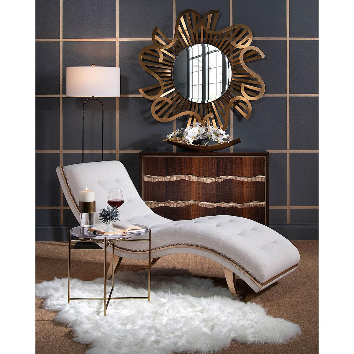 John Richard Palm Side Table