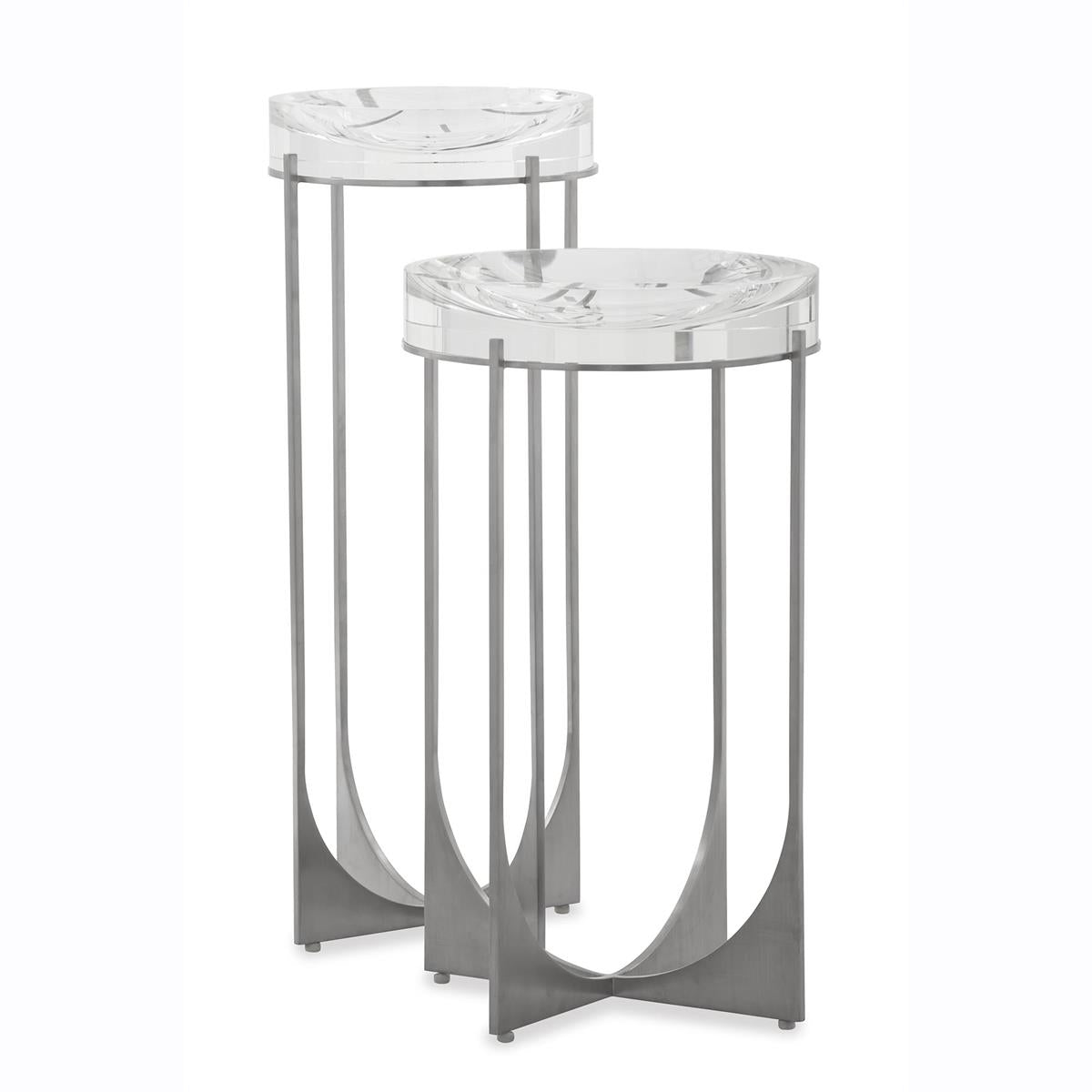 John Richard Svelte Martini Table II, Silver