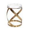 John Richard Champagne Spiral Side Table