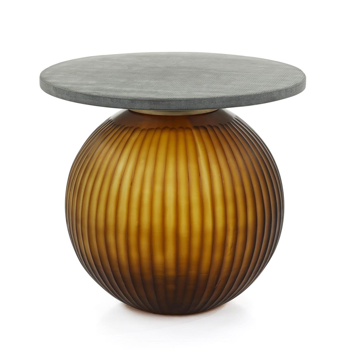 John Richard Jali Side Table, Small Amber