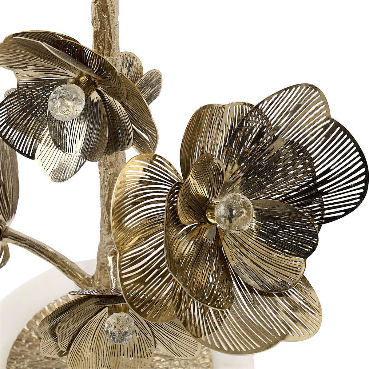 John Richard Golden Camellia Accent Table