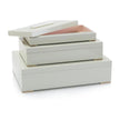 John Richard Set of Three Boxes Topped in Selenite