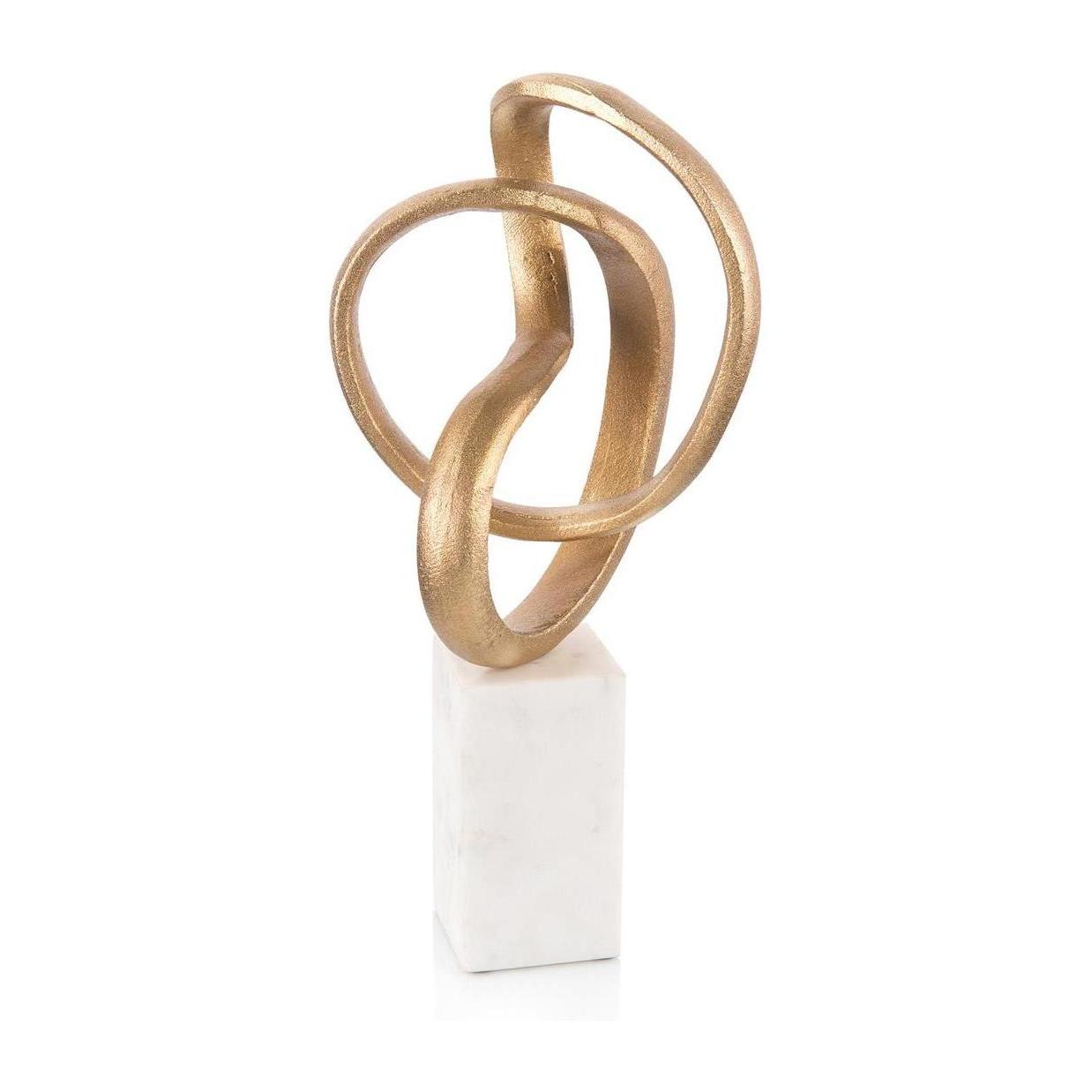 John Richard Intertwined Sculpture in Gold