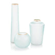 John Richard Set of Three Whisper Blue Glass Vases