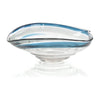 John Richard Decor Handblown Dark Blue and Grey Glass Bowl