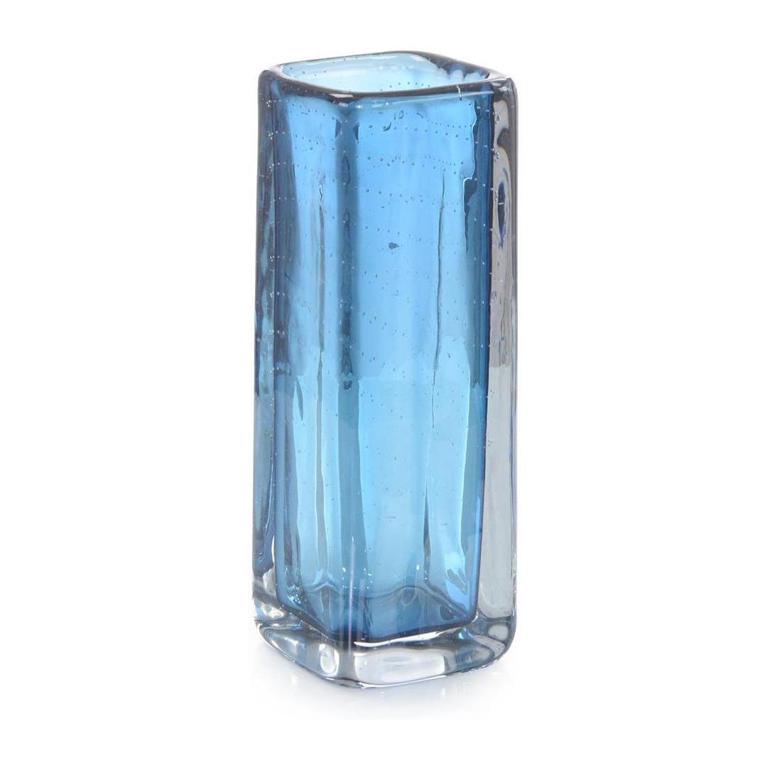John Richard Decor Ocean Blue Handblown Glass Vase II