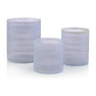 John Richard A Set Of Three Translucent Lilac Glass Vases