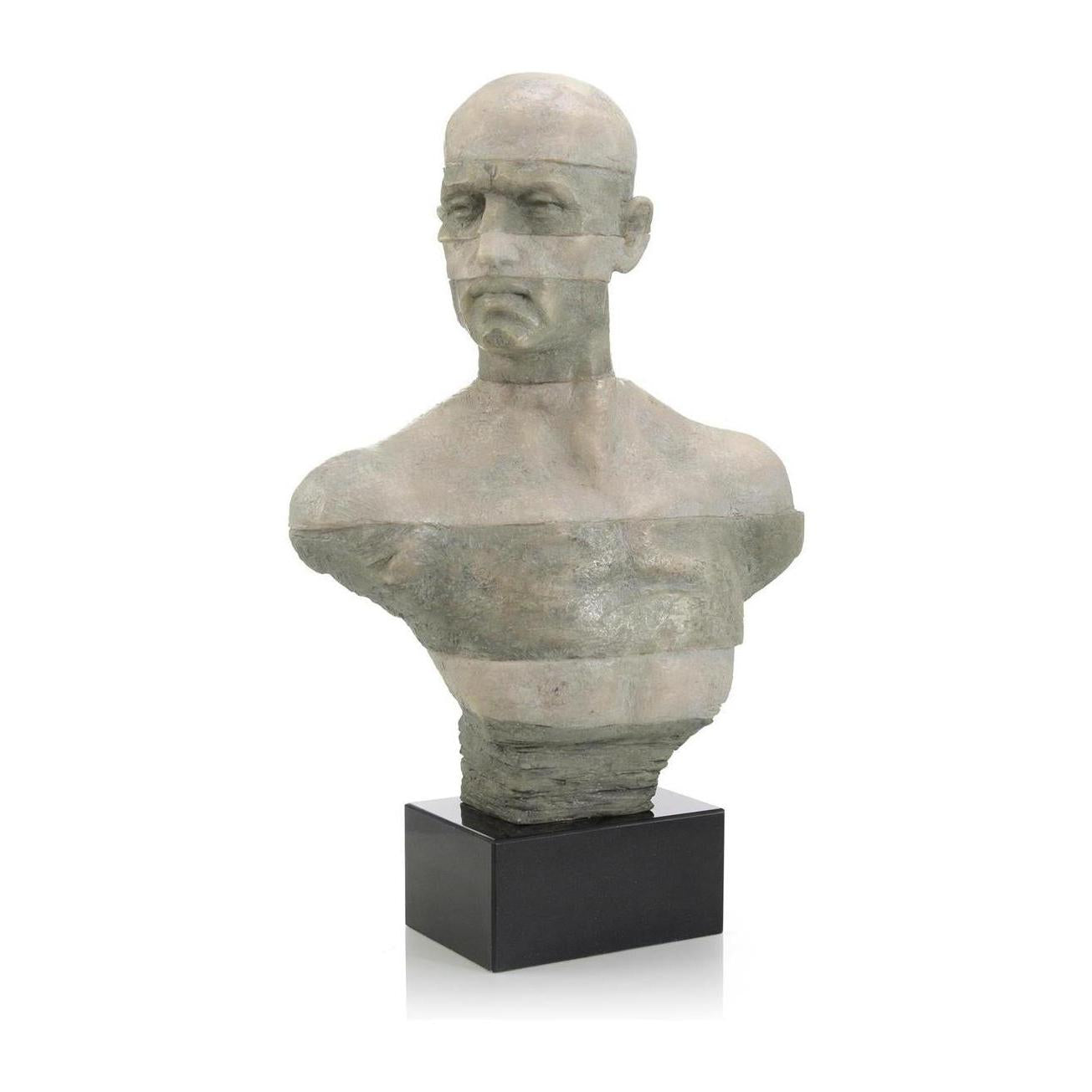 John Richard Two-Tone Gray Bust Sculpture