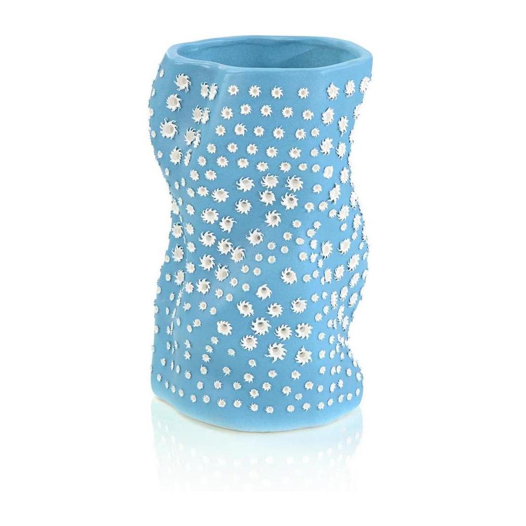 John Richard Decor Teal Blue Porcelain Vase 14041
