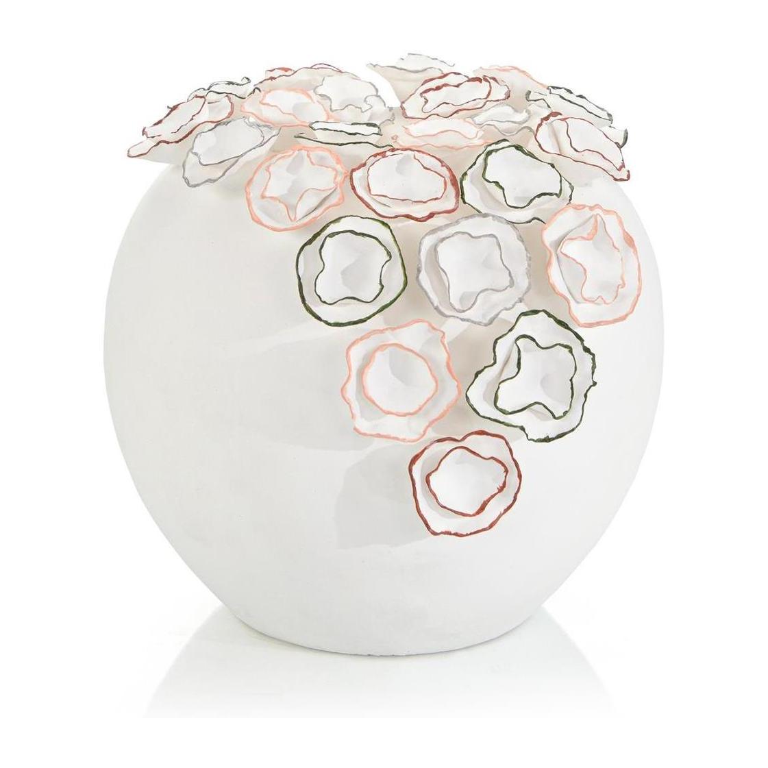 John Richard Decor Pearl White Oval Porcelain Sculpture