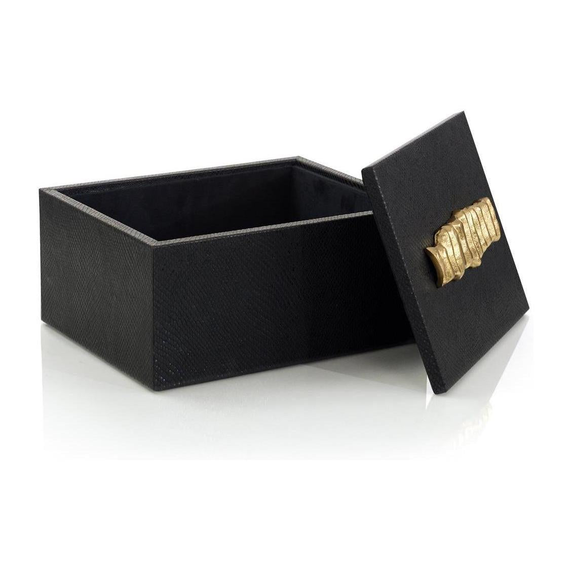 John Richard Trapz Vegan Snakeskin Box Large