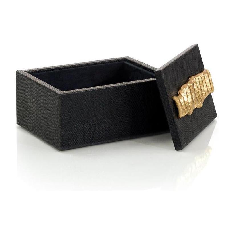 John Richard Decor Trapz Vegan Snakeskin Box