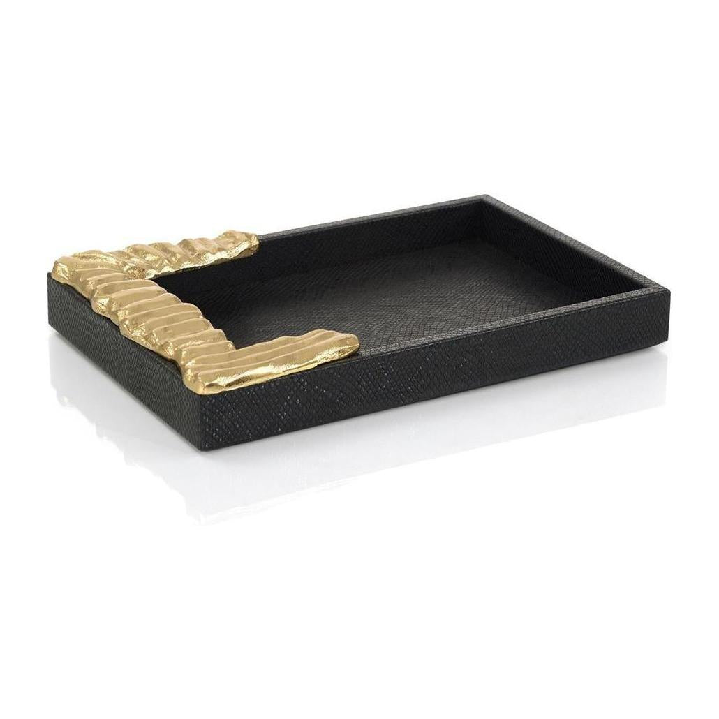 John Richard Trapz Vegan Snakeskin Tray Small