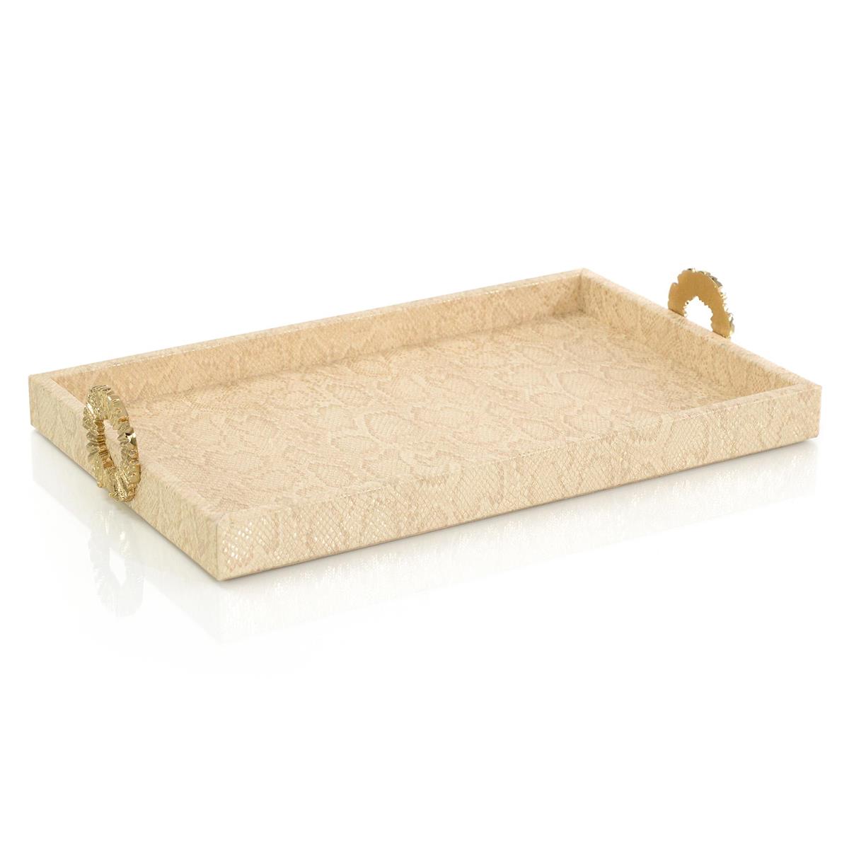 John Richard Dazzle Vegan Snakeskin Tray Small