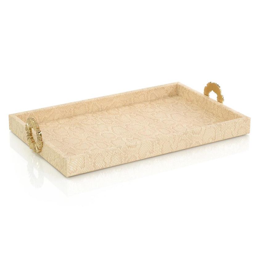John Richard Dazzle Vegan Snakeskin Tray Small