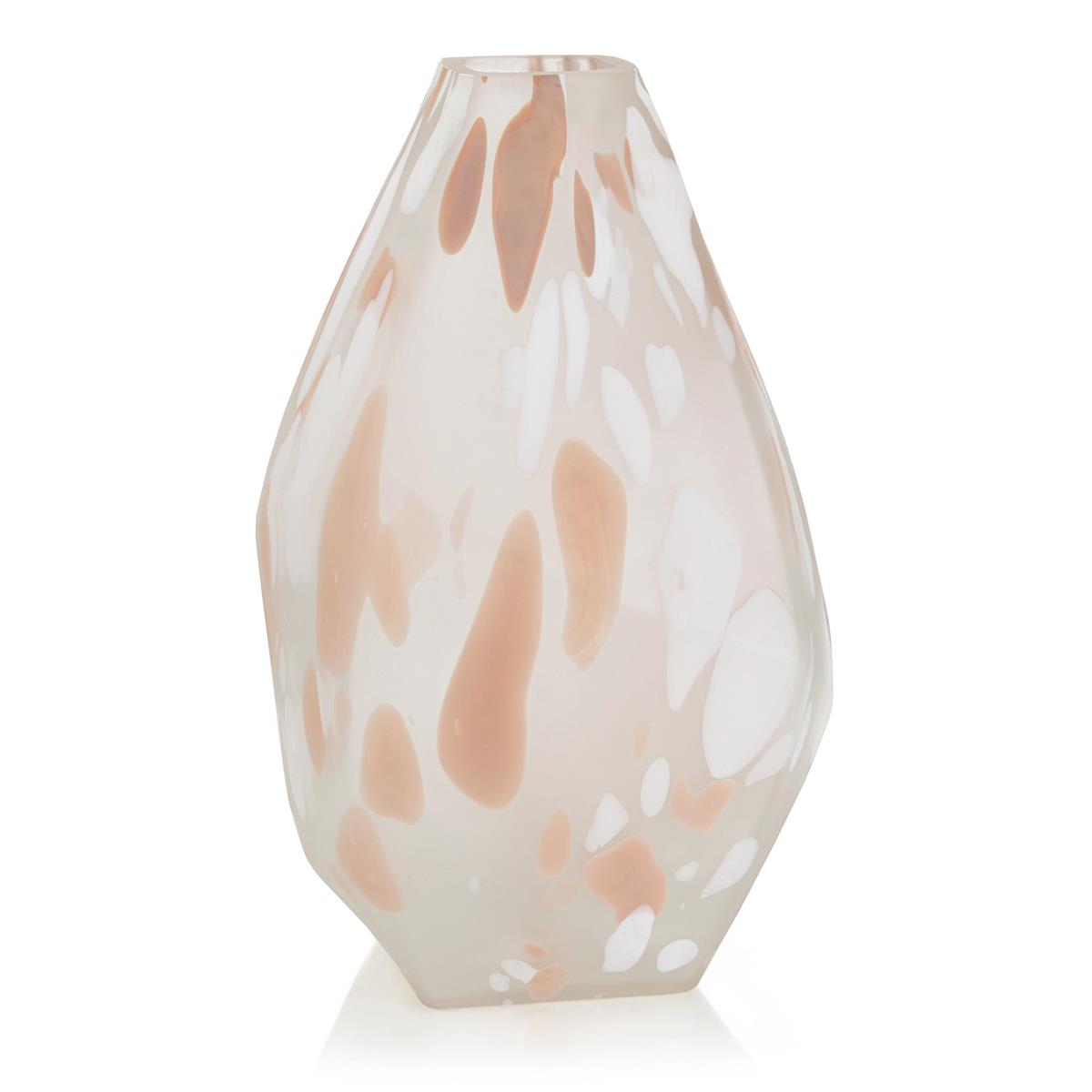 John Richard Decor Blush Rock Glass Vase