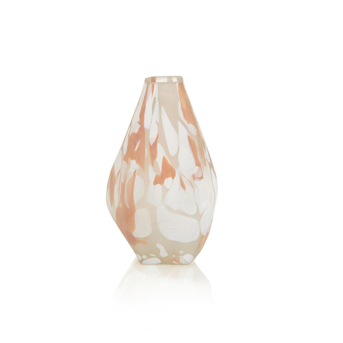 John Richard Decor Blush Rock Glass Vase