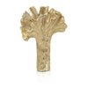 John Richard Ginkgo Leaf Vase In Gold II