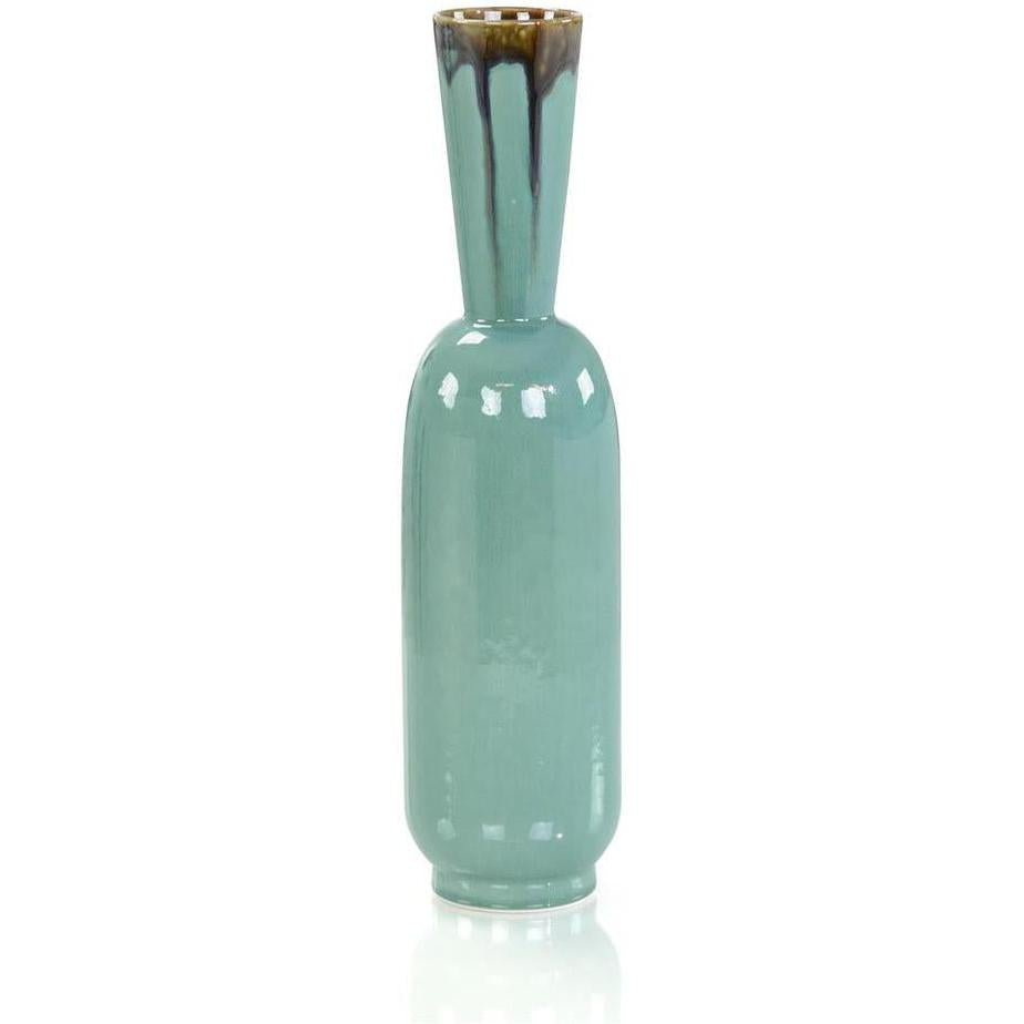 John Richard Decor Seafoam Green Trickle Vase II