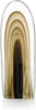 John Richard Decor Rippled Brown Handblown Glass Sculpture I
