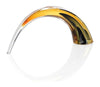 John Richard Decor Handblown Black and Amber Arch Sculpture I