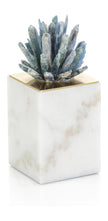 John Richard Decor Cyanite Starburst on Marble Sculpture I