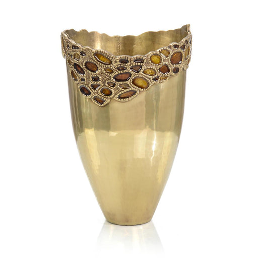 John Richard Adorned Brass Vase