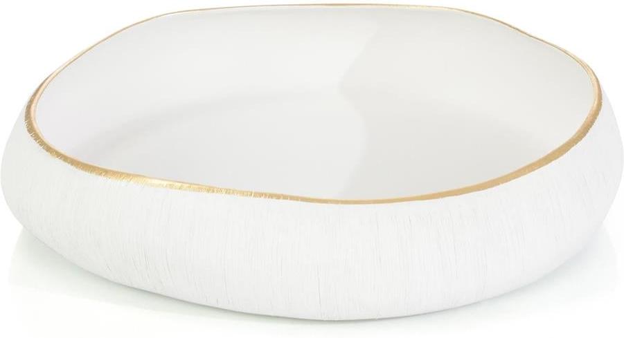 John Richard Decor White Free-form Bowl II