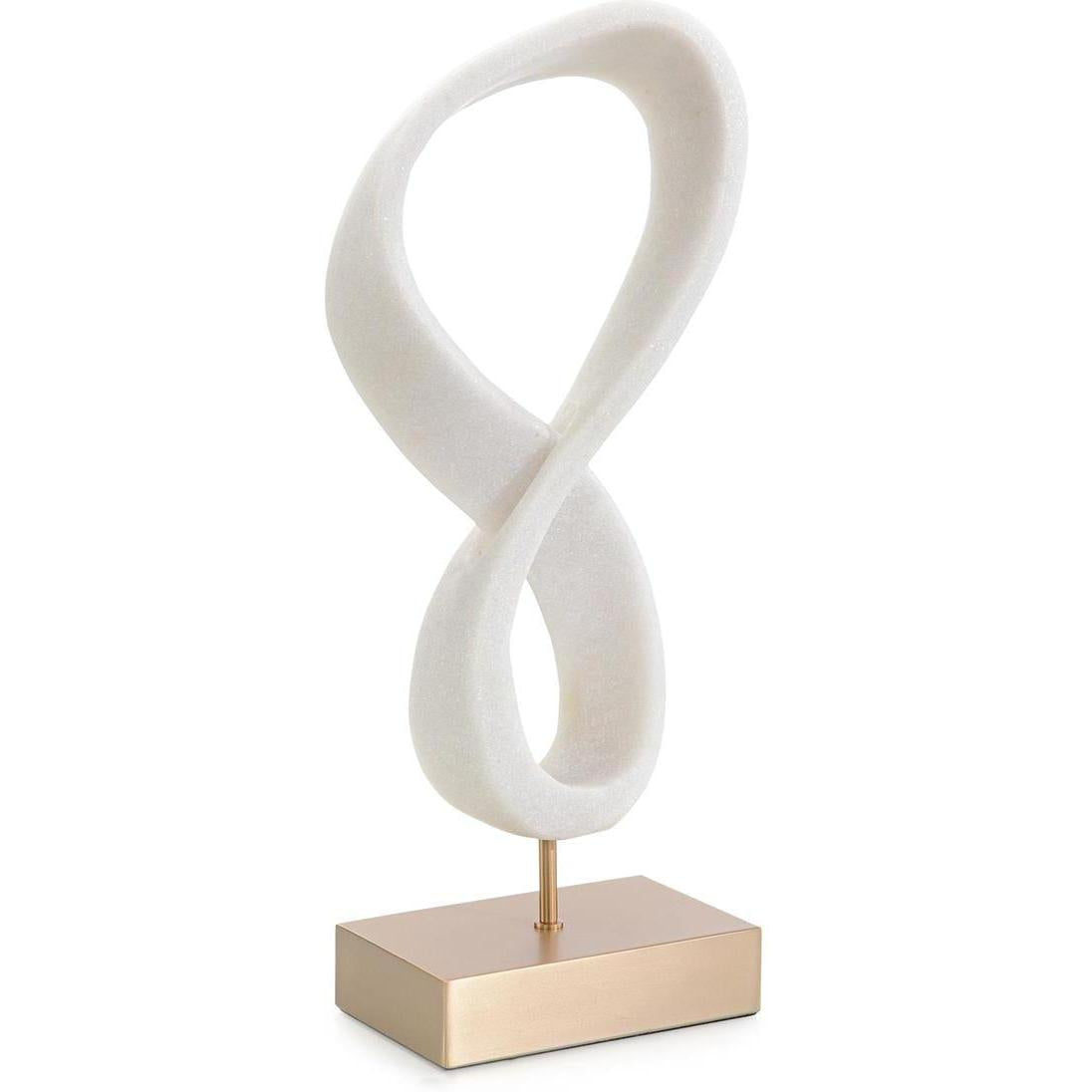 John Richard Decor Perpetual Loop Sculpture on Brass Base