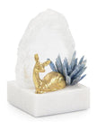 John Richard Decor Fawn's Repose Sculpture on Marble III