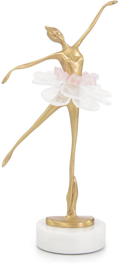 John Richard Decor Selenite Ballet Sculpture on Marble Base I