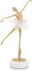 John Richard Decor Selenite Ballet Sculpture on Marble Base I