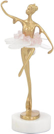 John Richard Decor Selenite Ballet Sculpture on Marble Base III
