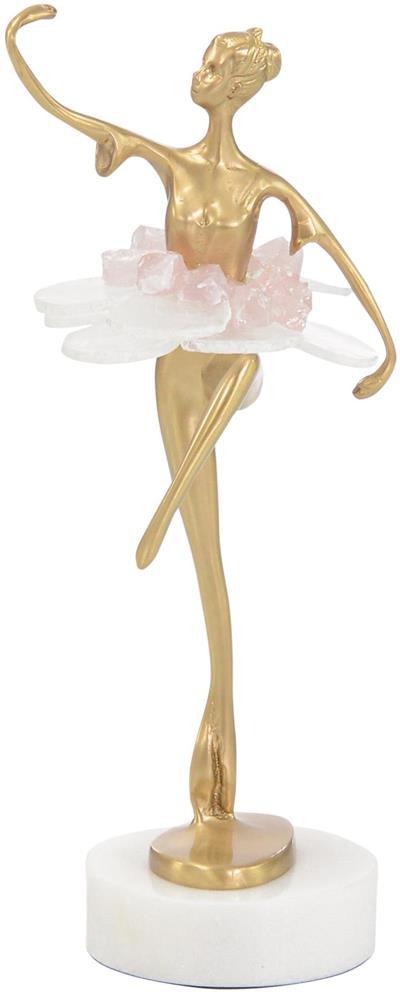 John Richard Decor Selenite Ballet Sculpture on Marble Base III