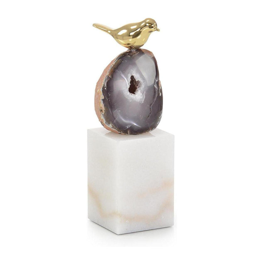 John Richard Decor Agate Roost Sculpture on Marble Base