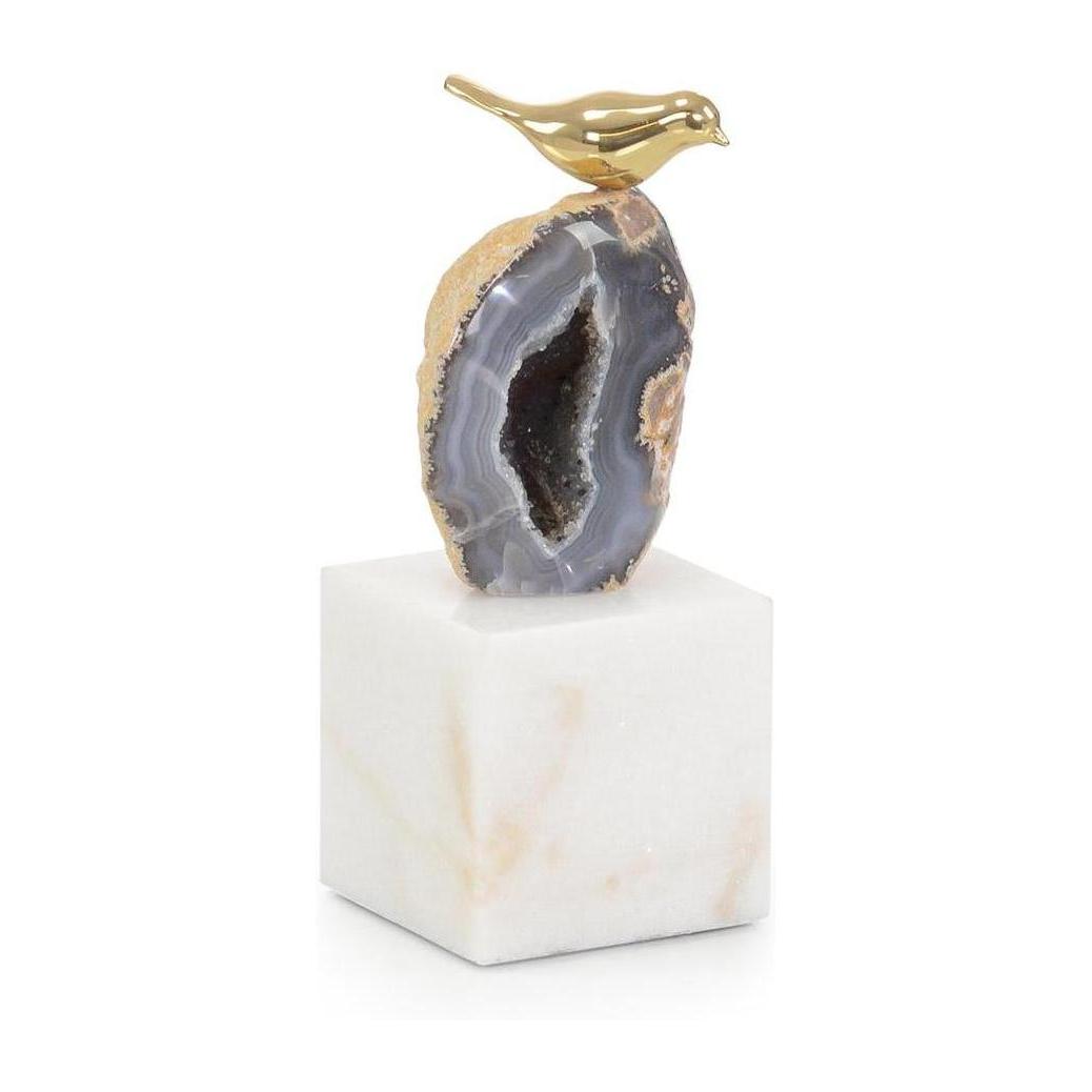 John Richard Decor Agate Roost Sculpture on Marble Base