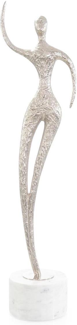 John Richard Decor Spectral Silhouette Sculpture on Marble II, Nickel