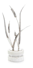 John Richard Decor Cattails Sculpture on Marble, Large