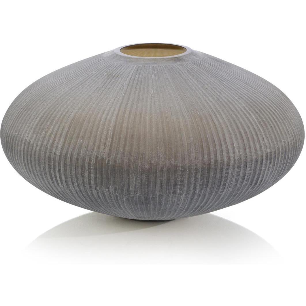 John Richard Decor Pinstripe Disc Vase