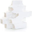 John Richard Decor White Incline Sculpture, Small