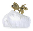 John Richard Decor Fantail Goldfish Sculpture on Selenite II